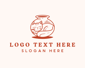 Pet - Pet Cat Vase logo design