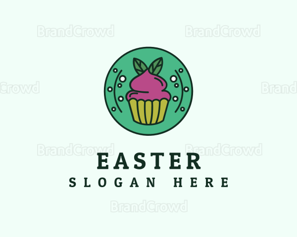 Vegan Sweet Cupcake Logo