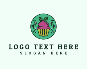 Cupcake - Vegan Sweet Cupcake logo design