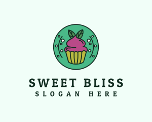 Vegan Sweet Cupcake logo design