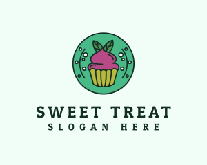 Vegan Sweet Cupcake logo design