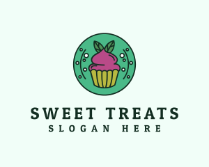 Vegan Sweet Cupcake logo design