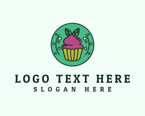 Vegan Sweet Cupcake Logo