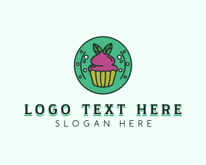 Vegan - Vegan Sweet Cupcake logo design