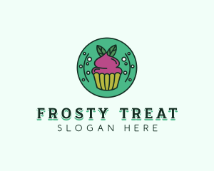 Vegan Sweet Cupcake logo design