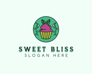 Vegan Sweet Cupcake logo design