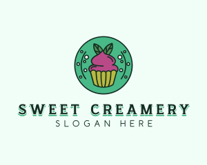 Vegan Sweet Cupcake logo design