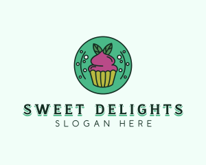 Vegan Sweet Cupcake logo design