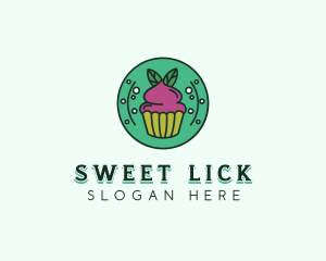 Vegan Sweet Cupcake logo design