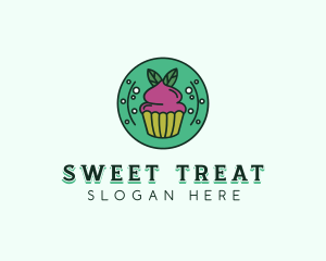 Vegan Sweet Cupcake logo design