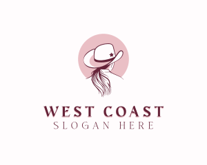 Cowboy Hat Cowgirl logo design