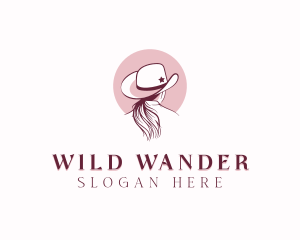 Cowboy Hat Cowgirl logo design