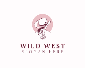 Cowboy Hat Cowgirl logo design