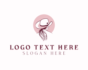 Cowboy Hat Cowgirl Logo