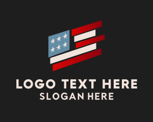 Politician - Veteran Patriot American Flag logo design