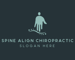 Hand Masseuse Chiropractor logo design