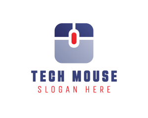 Gradient Computer Mouse logo design
