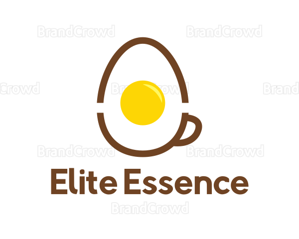 Egg Coffee Cup Logo