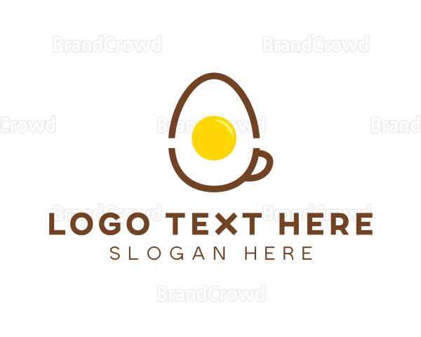 Egg Coffee Breakfast Logo