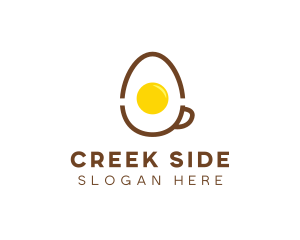 Egg Coffee Breakfast logo design