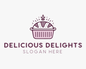 Loaf Bread Baking logo design