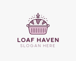 Loaf Bread Baking logo design