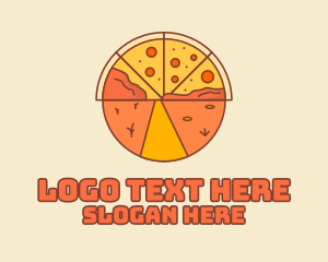 Fast Food - Pizza Roadtrip Adventure logo design