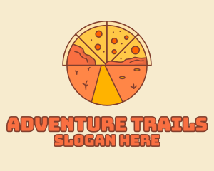 Pizza Roadtrip Adventure logo design