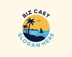 Tour Guide - Summer Beach Travel logo design