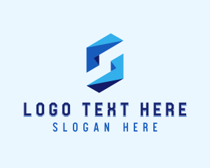 Abstract - Modern Geometric Letter S logo design