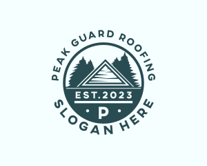 Forest Cabin Roofing logo design