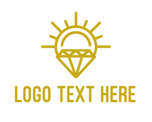 Gem - Luxury Sun Diamond logo design