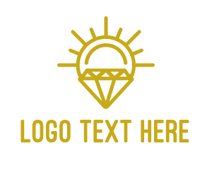 Illumination - Luxury Sun Diamond logo design