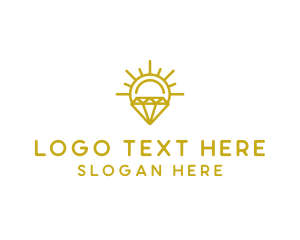 Rich - Luxury Sun Diamond logo design