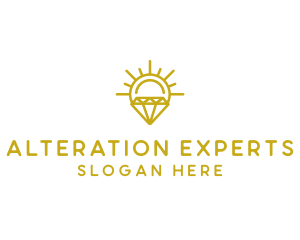 Luxury Sun Diamond logo design