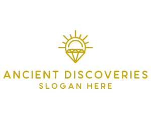 Luxury Sun Diamond logo design