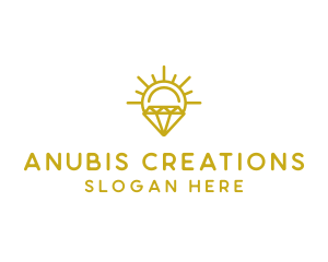 Luxury Sun Diamond logo design