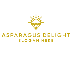 Luxury Sun Diamond logo design