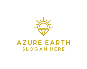 Luxury Sun Diamond logo design