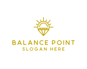 Luxury Sun Diamond logo design