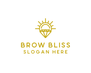 Luxury Sun Diamond logo design