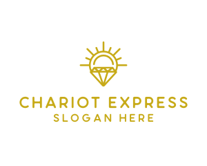 Luxury Sun Diamond logo design