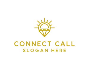 Luxury Sun Diamond logo design