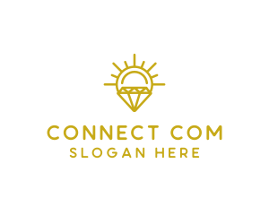 Luxury Sun Diamond logo design