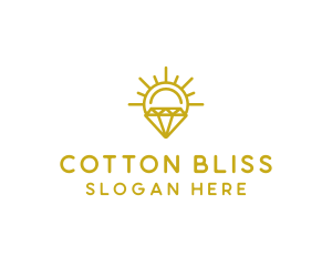 Luxury Sun Diamond logo design