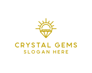 Luxury Sun Diamond logo design