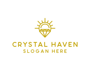 Luxury Sun Diamond logo design