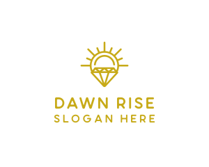 Luxury Sun Diamond logo design