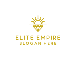 Luxury Sun Diamond logo design