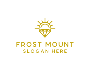 Luxury Sun Diamond logo design